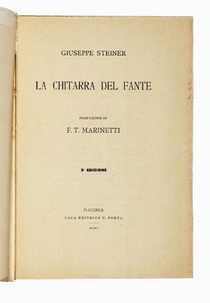 BRUNO [PSEUD. DI GINANNI CORRADINI BRUNO] CORRA : Sam Dunn  morto.  - Asta Libri, autografi e manoscritti - Associazione Nazionale - Case d'Asta italiane