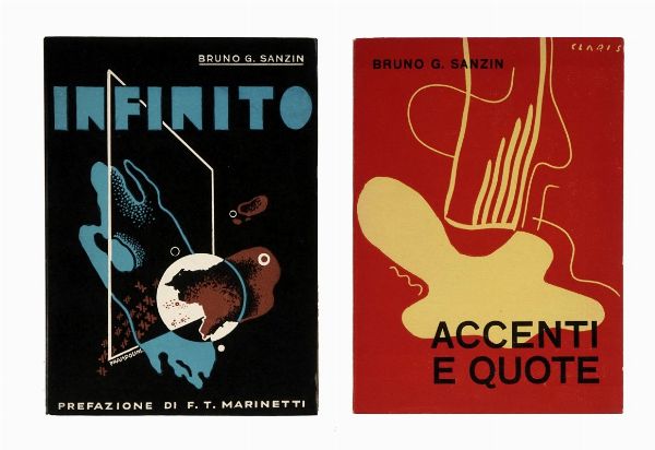 BRUNO GIORDANO SANZIN : Infinito.  - Asta Libri, autografi e manoscritti - Associazione Nazionale - Case d'Asta italiane