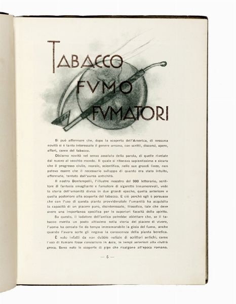 I tabacchi italiani. Catalogo 1934.  - Asta Libri, autografi e manoscritti - Associazione Nazionale - Case d'Asta italiane