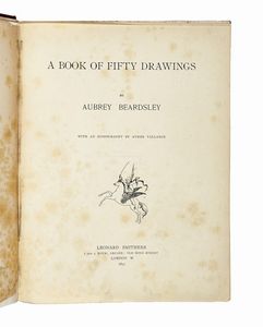 AUBREY BEARDSLEY - A Book of Fifty Drawings [...]. With an iconography by Aymer Vallance.