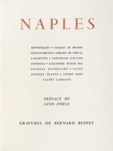 Bernard Buffet - Naples [...]. Gravures de Bernard Buffet.