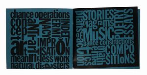 JOHN CAGE - An Anthology of chance operations.