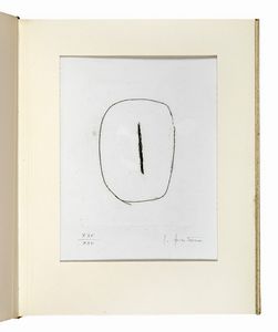 LUCIO FONTANA : Dix eaux-fortes. Illustres par Alain Jouffroy. L'pe dans l'eau. En hommage  Lucio Fontana.  - Asta Libri, autografi e manoscritti - Associazione Nazionale - Case d'Asta italiane