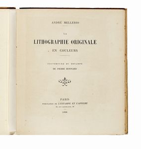 ANDR MELLERIO - La Lithographie Originale en Couleurs. Couverture et estampe de Pierre Bonnard.