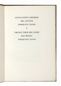 Torquato Tasso : Lotto di 4 opere dell'Officina Bodoni.  - Asta Libri, autografi e manoscritti - Associazione Nazionale - Case d'Asta italiane