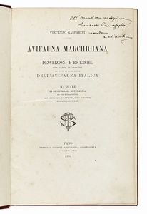 CARLO DURAZZO : Degli uccelli liguri: notizie raccolte dal marchese Carlo Durazzo.  - Asta Libri, autografi e manoscritti - Associazione Nazionale - Case d'Asta italiane