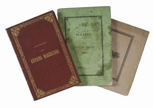 CARLO DURAZZO : Degli uccelli liguri: notizie raccolte dal marchese Carlo Durazzo.  - Asta Libri, autografi e manoscritti - Associazione Nazionale - Case d'Asta italiane