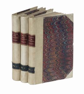 Paolo Savi : Ornitologia toscana ossia Descrizione e storia degli uccelli che trovansi nella Toscana [...] Tomo primo [-terzo].  - Asta Libri, autografi e manoscritti - Associazione Nazionale - Case d'Asta italiane