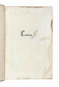 GIOVANNI BALBI - Catholicon.