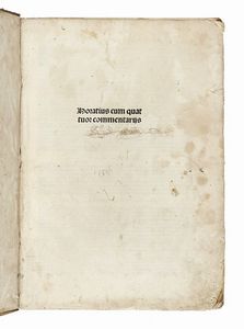 QUINTUS HORATIUS FLACCUS - Horatius cum quattuor commentarijs.