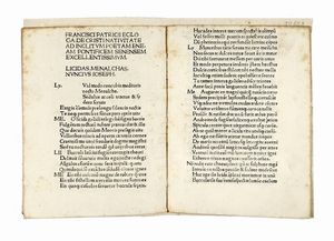 FRANCISCUS PATRITIUS - Ecloga de Christi nativitate.