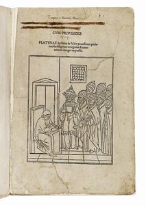 BARTOLOMEO PLATINA - Hystoria de vitis pontificum periucunda diligenter recognita, & nunc tantum integre impressa.