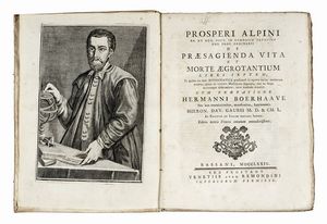 PROSPERO ALPINO - De praesagienda vita et morte aegrotantium.