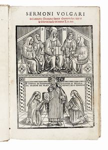 BERNARDUS CLARAVALLENSIS - Sermoni volgari [...] sopra le solennitade di tutto l?anno.