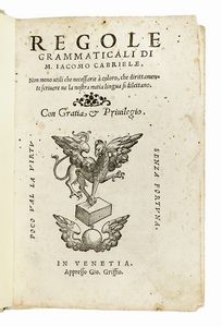 GIACOMO GABRIELE - Regole grammaticali...