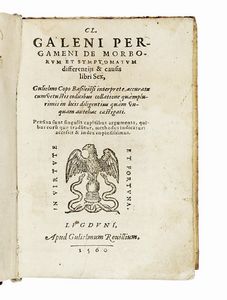 CLAUDIUS GALENUS - De morborum et symptomatum differentijs & causis libri sex...