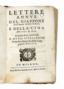 GESUITI - Lettere annue del Giappone dell'anno 1622. E della Cina del 1621 & 1622...