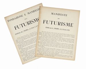Filippo Tommaso Marinetti - Manifeste du Futurisme (Pubbli par le 'Figaro' le 20 Fvrier 1909).