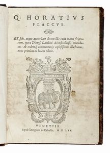 QUINTUS HORATIUS FLACCUS - Q. HoratI Flacci Emblemata. Imaginibus in aes incisis, notisque illustrata...