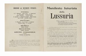 VALENTINE (DE) SAINT-POINT - Manifesto futurista della lussuria.