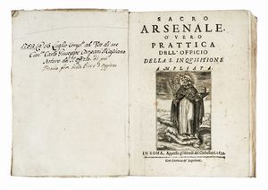 ELISEO MASINI - Sacro arsenale, overo Prattica dell'officio della S. Inquisitione ampliata.