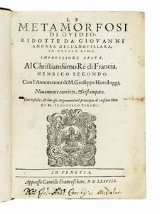 NASO PUBLIUS OVIDIUS - Le metamorfosi.