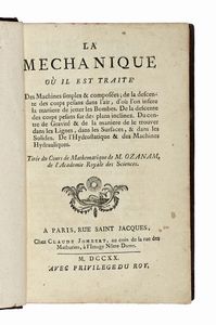 Jacques Ozanam - Mchanique o il est trait des machines simples & composes...