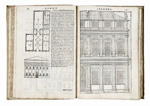 ANDREA PALLADIO : I Quattro Libri dell?Architettura [...] Nè quali, dopo un breve Trattato dè cinque ordini, & di quelli avertimenti, che sono pi necessarij nel fabricare, si tratta delle case private, delle vie, dei ponti delle piazze...  - Asta Libri, autografi e manoscritti - Associazione Nazionale - Case d'Asta italiane