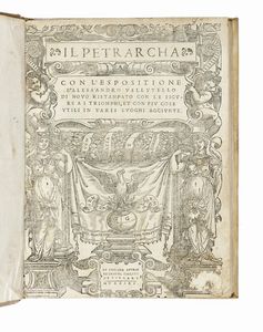 Francesco Petrarca - Il Petrarcha con l'espositione d'Alessandro Vellutello.