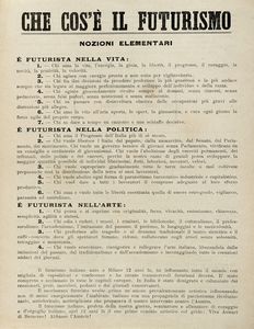 Filippo Tommaso Marinetti - Che cos' il futurismo.