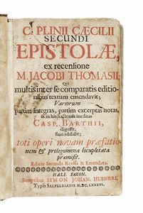 GAIUS PLINIUS SECUNDUS - Epistolae...