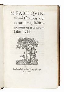 MARCUS FABIUS QUINTILIANUS - Institutionum Oratoriarum Libri XII.