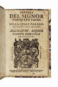 Torquato Tasso - Lettera del Signor Torquato Tasso nella quale paragona l'Italia alla Francia.
