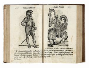 CESARE VECELLIO : Habiti antichi ouero Raccolta di figure delineate dal gran Titiano, e da Cesare Vecellio suo fratello, diligentemente intagliate, conforme alle nationi del mondo...  - Asta Libri, autografi e manoscritti - Associazione Nazionale - Case d'Asta italiane