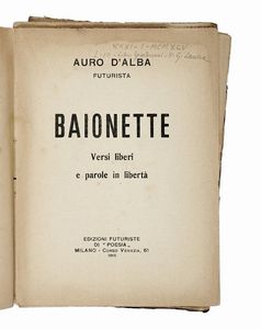 CLEMENTE RBORA : Frammenti lirici.  - Asta Libri, autografi e manoscritti - Associazione Nazionale - Case d'Asta italiane