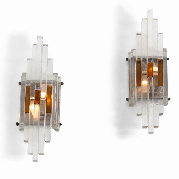 POLIARTE : Due lampade a parete  - Asta Design Lab - Associazione Nazionale - Case d'Asta italiane