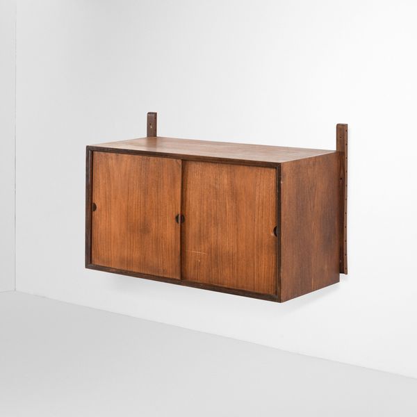 Poul Cadovius : Mobile contenitore a parete.  - Asta Design Lab - Associazione Nazionale - Case d'Asta italiane