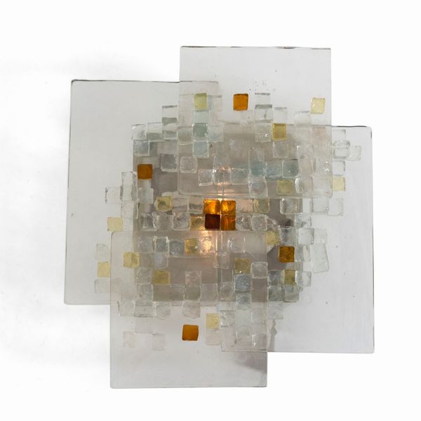 POLIARTE : Grande lampada a parete.  - Asta Design Lab - Associazione Nazionale - Case d'Asta italiane