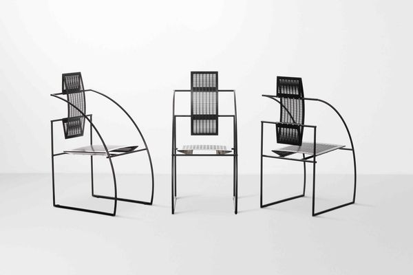 Mario Botta : Tre sedei mod. Quinta  - Asta Design Lab - Associazione Nazionale - Case d'Asta italiane