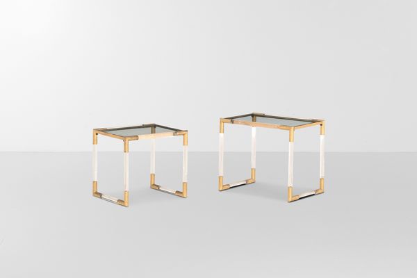 Charles Hollis Jones : Due tavolini impilabili  - Asta Design Lab - Associazione Nazionale - Case d'Asta italiane