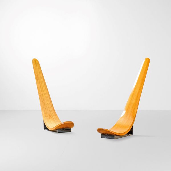 Carlo Mo : Due poltrone mod. Chip  - Asta Design Lab - Associazione Nazionale - Case d'Asta italiane