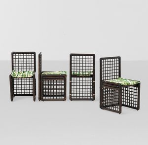 AFRA E TOBIA SCARPA - Quattro sedie della serie Basilian