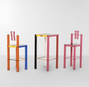 ANACLETO SPAZZAPAN - Due sedie e un tavolino.