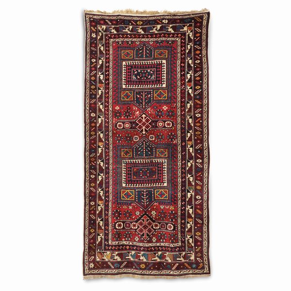 Tappeto Shirvan Caucaso fine XIX inizio XX secolo  - Asta Tappeti antichi dalla collezione di Manlio e Raoul Cabib - Associazione Nazionale - Case d'Asta italiane