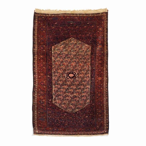 Finissimo tappeto Malayer, Persia inizio XX secolo  - Asta Tappeti antichi dalla collezione di Manlio e Raoul Cabib - Associazione Nazionale - Case d'Asta italiane