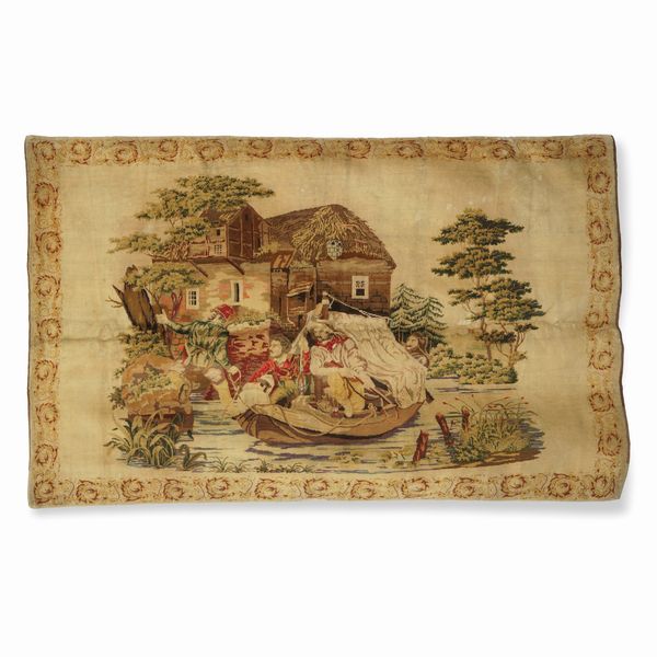 Particolare tappeto Europa inizio XX secolo  - Asta Tappeti antichi dalla collezione di Manlio e Raoul Cabib - Associazione Nazionale - Case d'Asta italiane