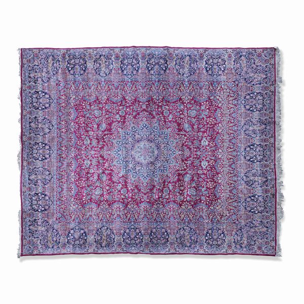 Tappeto Kirman, Persia prima met� XX secolo  - Asta Tappeti antichi dalla collezione di Manlio e Raoul Cabib - Associazione Nazionale - Case d'Asta italiane