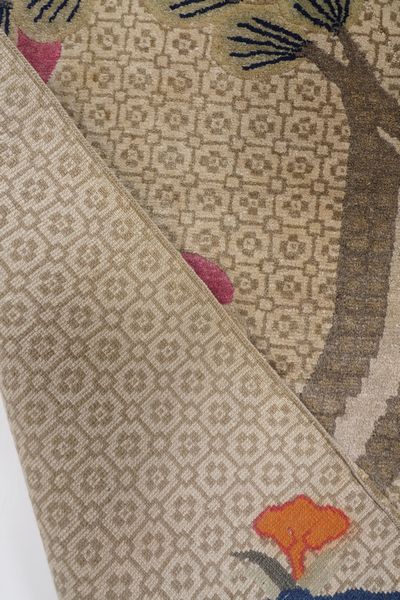 Particolare tappeto Cina inizio XX secolo  - Asta Tappeti antichi dalla collezione di Manlio e Raoul Cabib - Associazione Nazionale - Case d'Asta italiane