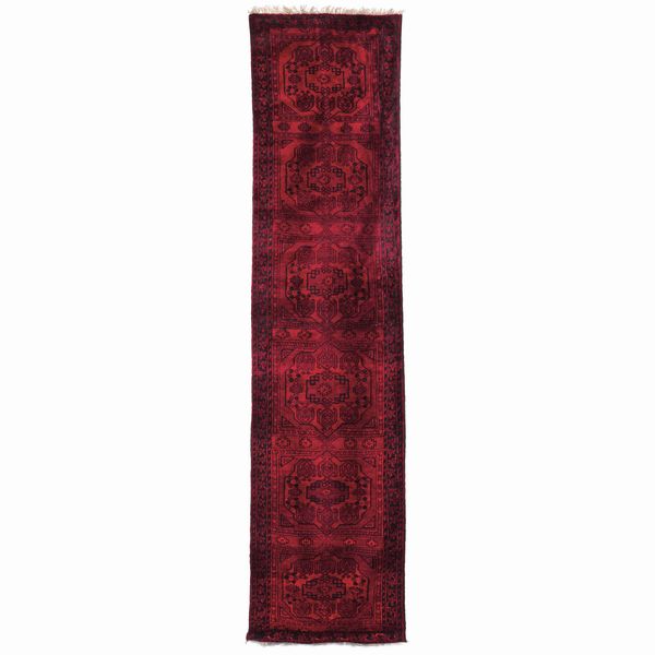 Rara passatoia Afganh, inizio XX secolo  - Asta Tappeti antichi dalla collezione di Manlio e Raoul Cabib - Associazione Nazionale - Case d'Asta italiane