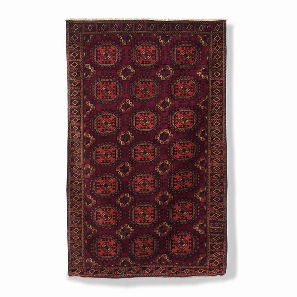 Tappeto Salor, Turkestan occidentale fine XIX secolo  - Asta Tappeti antichi dalla collezione di Manlio e Raoul Cabib - Associazione Nazionale - Case d'Asta italiane